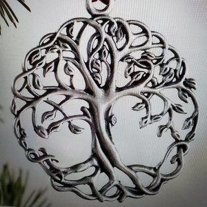 COPY - Solid Pewter Tree of Life Ornament